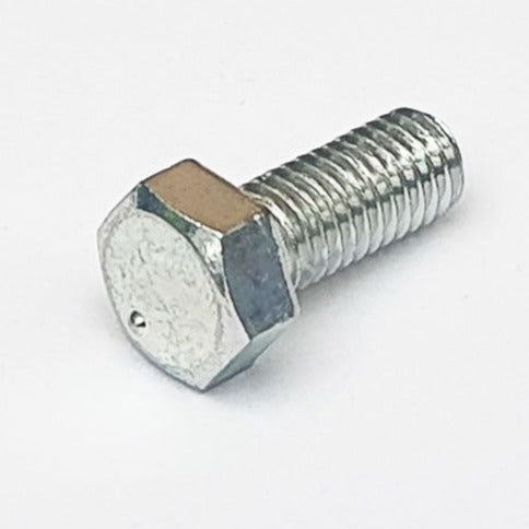 M5 x 12 Dot Mark Full Thread Hex Bolt Trivalent White JIS 110B0512 ...