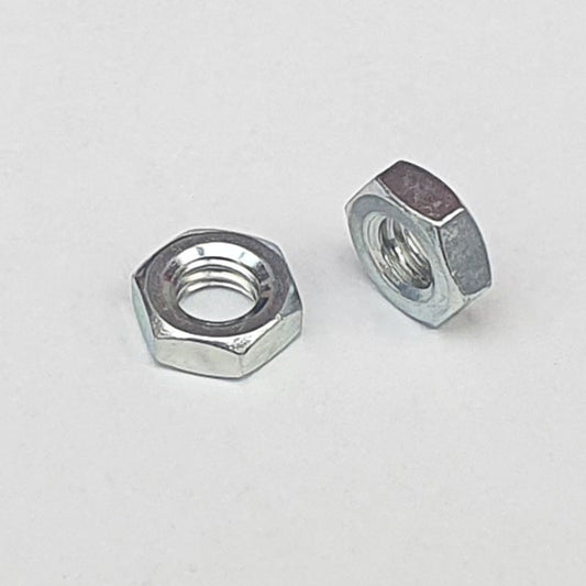 M6 Thin Hex Nut Type 3 Trivalent White Cr-3 10mm A/F JIS 312B0600