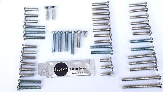 CB450K7 Engine Case Screw Kit JIS Zinc Plated