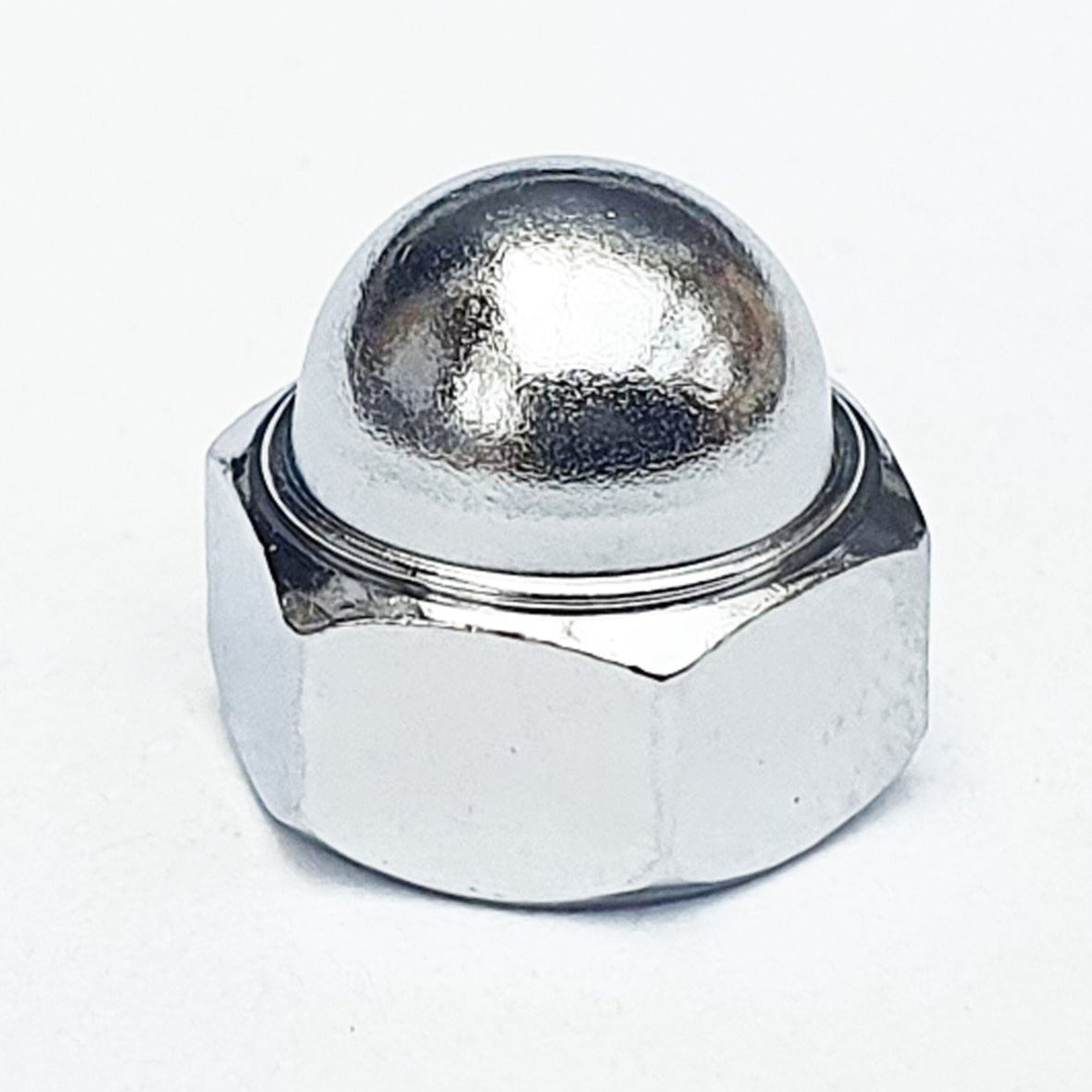M6 Dome Nut Low Top Chrome Plated 10mm 10mm A/F JIS