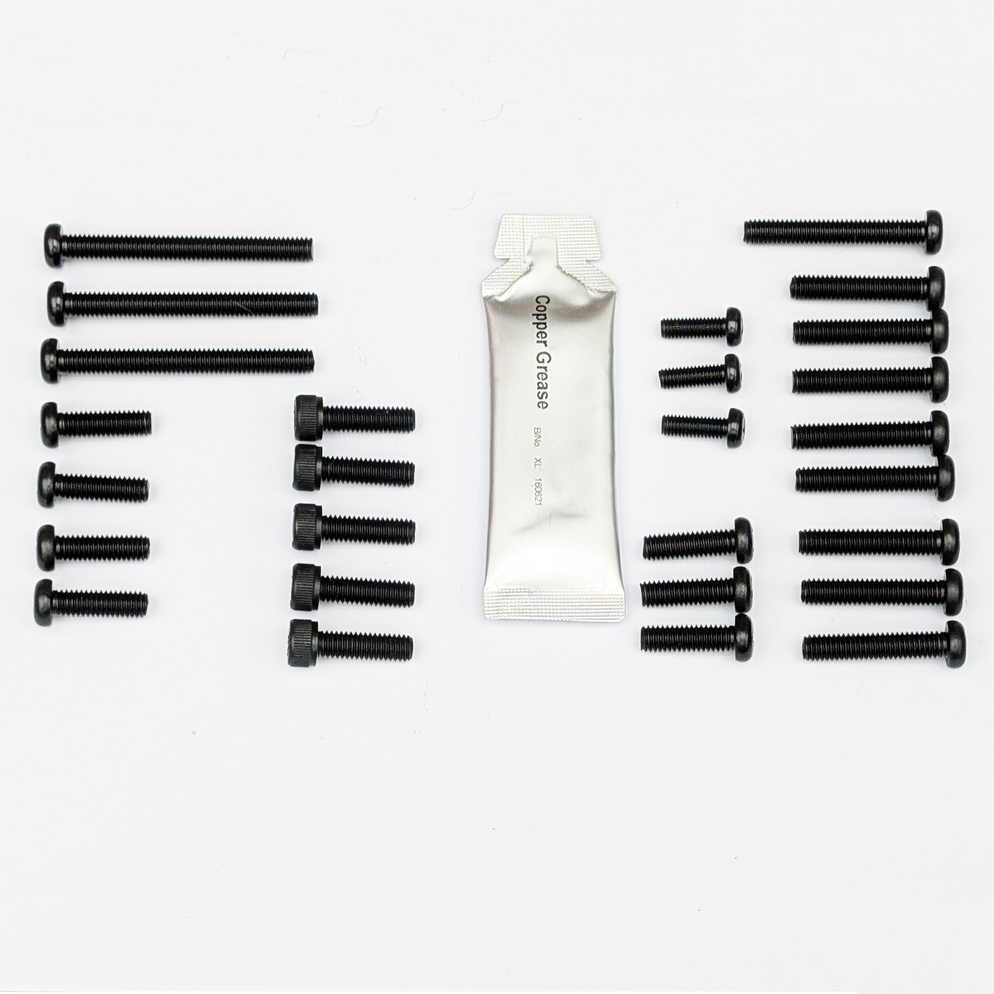 Yamaha RZ350 1984. J.I.S Pan Head Black Stainless Steel Engine Casing Kit