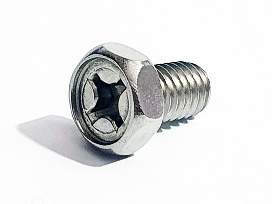 09128R06004 M6x10 Hex Head (+) upset head screw Stainless Steel JIS