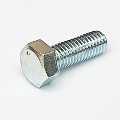 M5 x 14 Dot Mark Full Thread Hex Bolt Trivalent White JIS 110B0514A