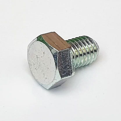 M8 x 12 No Mark Half Thread Hex Bolt Trivalent White JIS 110B0812