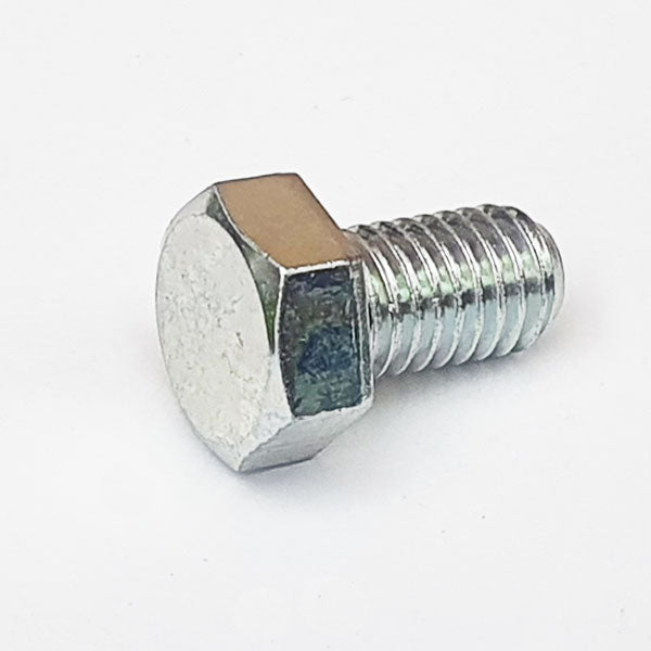 M8 x 14 No Mark Half Thread Hex Bolt Trivalent White JIS 110B0814