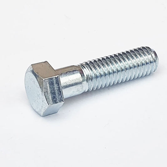 M8 x 30 No Mark Half Thread Hex Bolt Trivalent White JIS 12mmA/f 114B0830