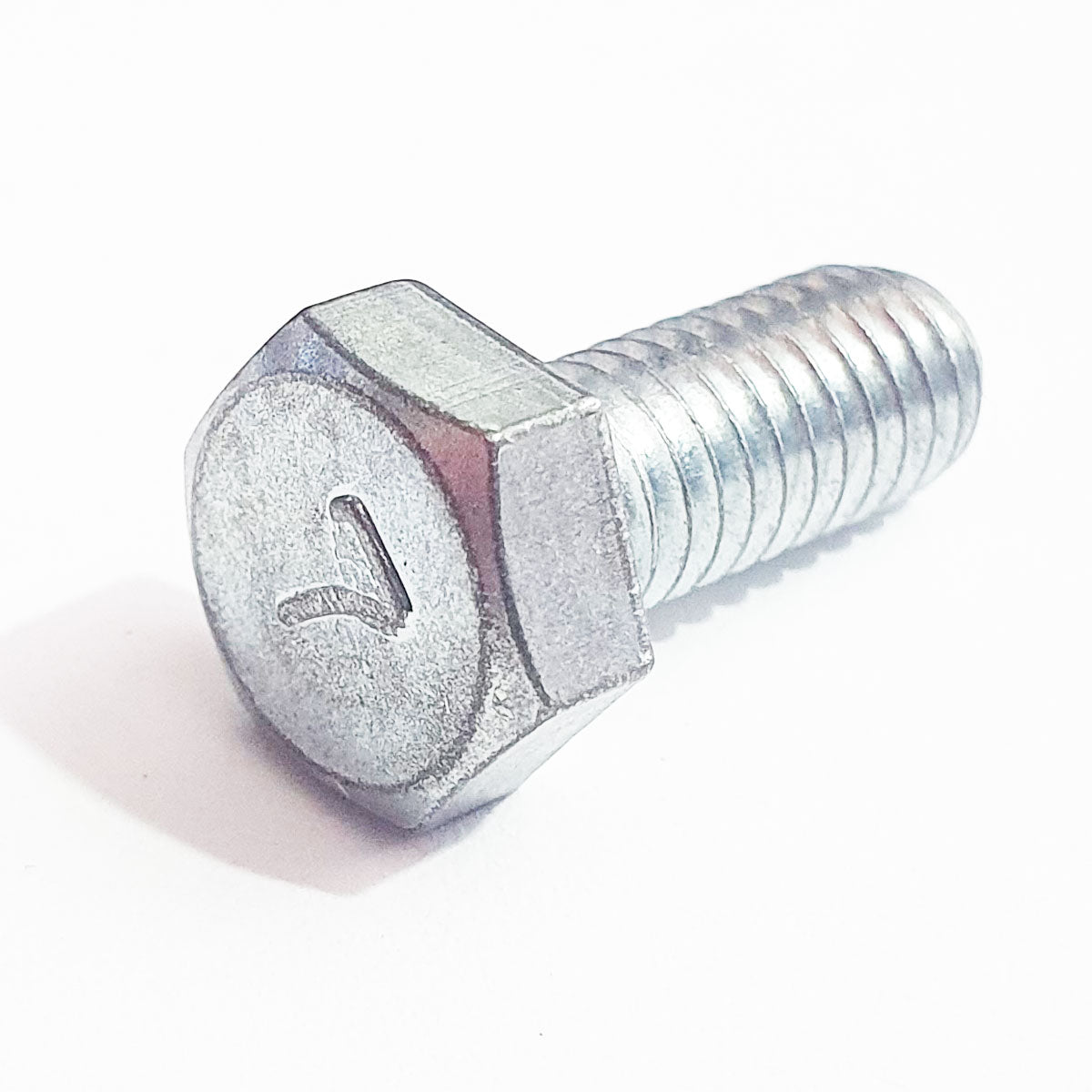 110G0614 M6x14 Mark 7 Hex Head Bolt Trivalent White