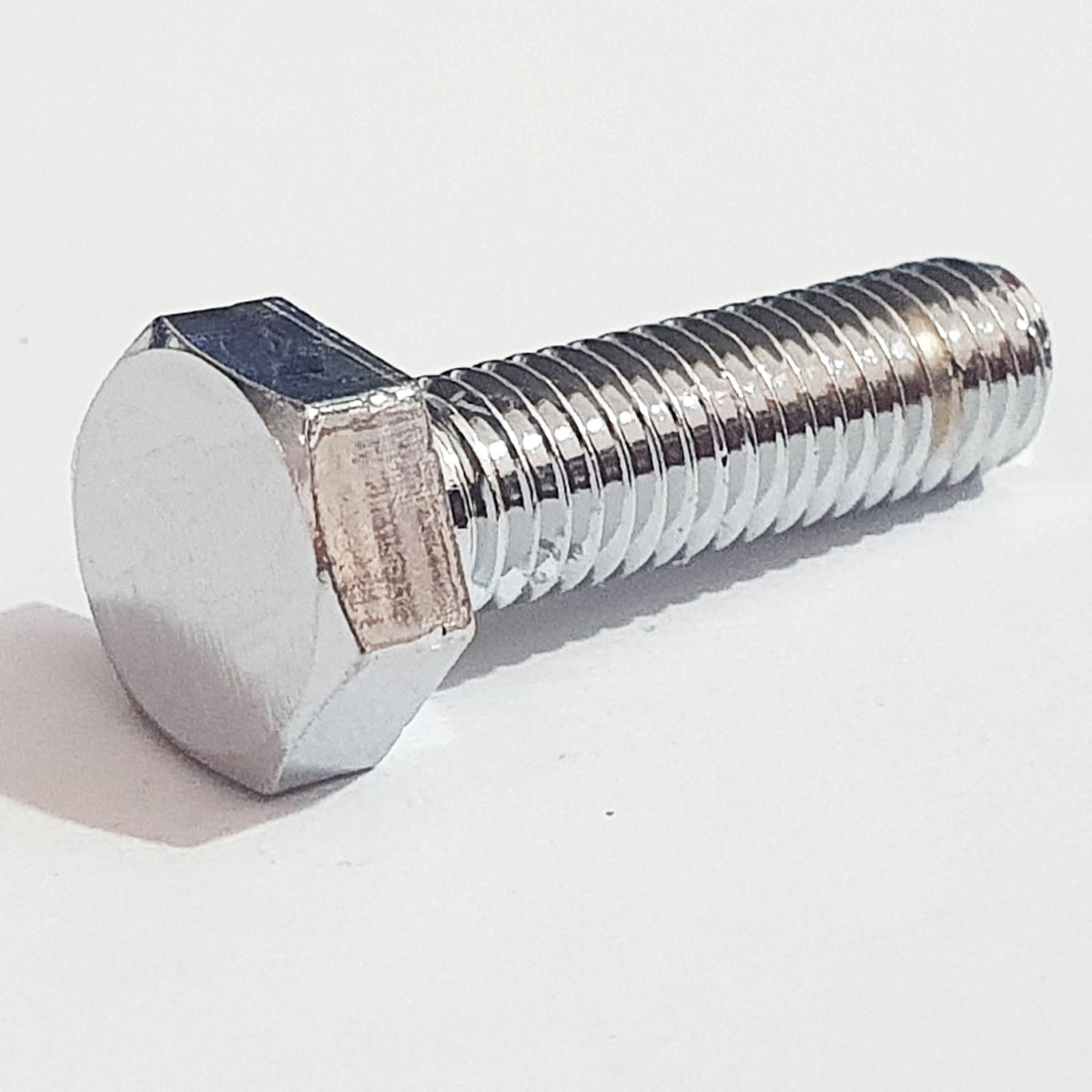 M6 x 22 No Mark Half Thread Hex Bolt Chrome JIS 110N0622