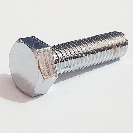 M6 x 22 No Mark Half Thread Hex Bolt Chrome JIS 110N0622