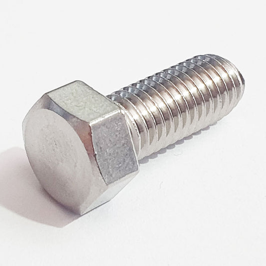 110R0825 M8x22 No Mark Full Thread Hex Bolt 12MM A/F Stainless JIS
