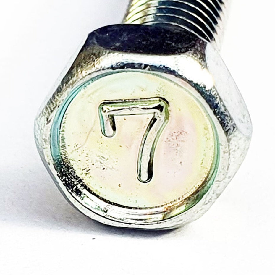112G0625 M6x25 Mark 7 Upset Bolt Trivalent White top