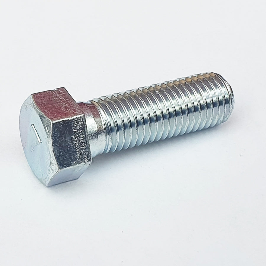 M10x30 Mark 7 Half Thread Hex Bolt Trivalent White 14mmA/F 113B1030