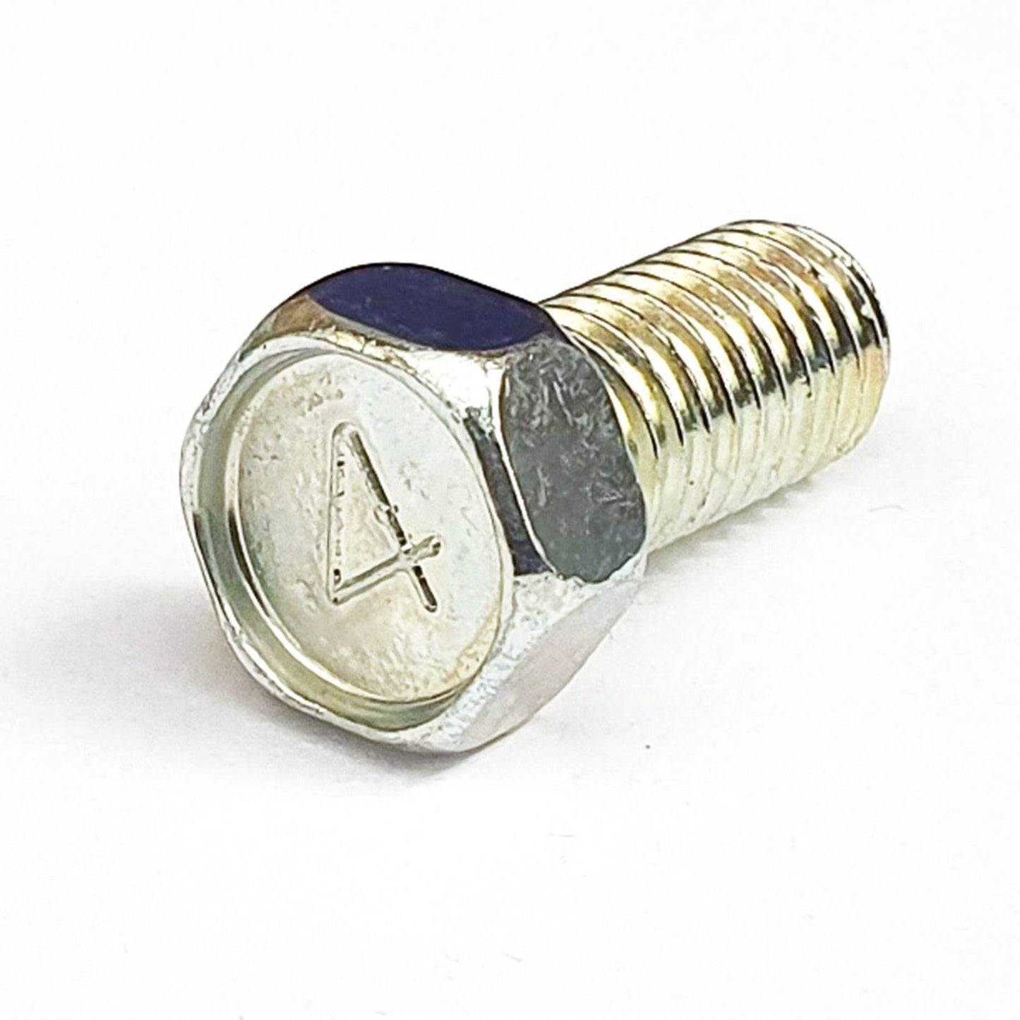 M6 x 10 Mark 4 Upset Hex Bolt Trivalent White 116B0610