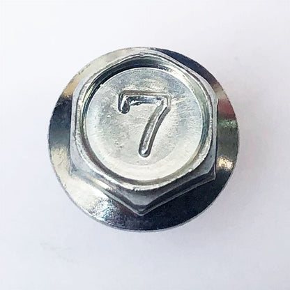 130G0690 M6x90 Mark 7 Flanged Hex Bolt Trivalent White top