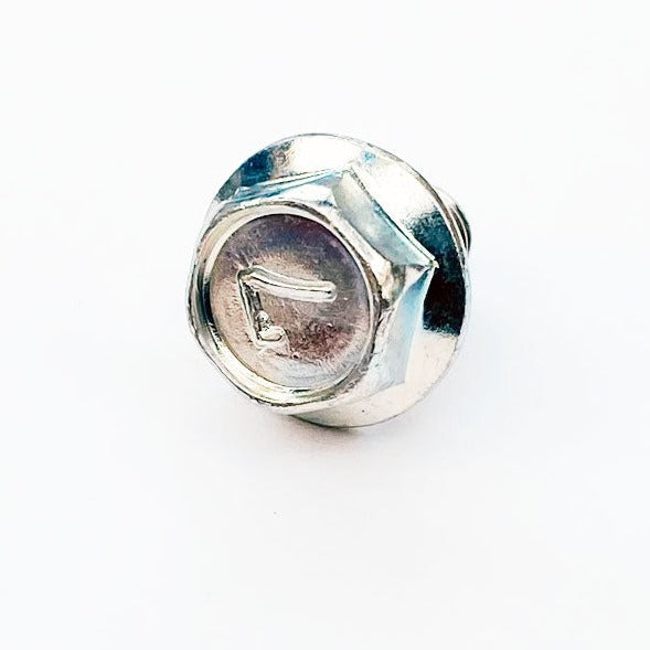 M6 X 08 Mark 7 Flanged Hex Bolt Bright Chromate 130N0608