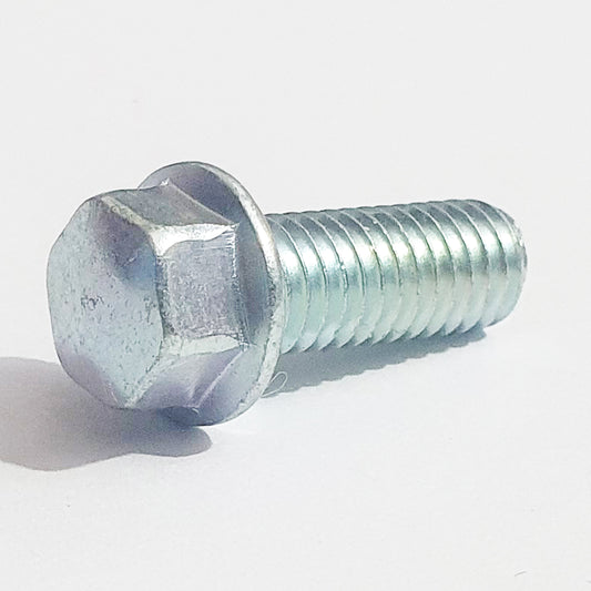 M6x16 Small Head Flanged Bolt Trivalent White JIS 132B0616