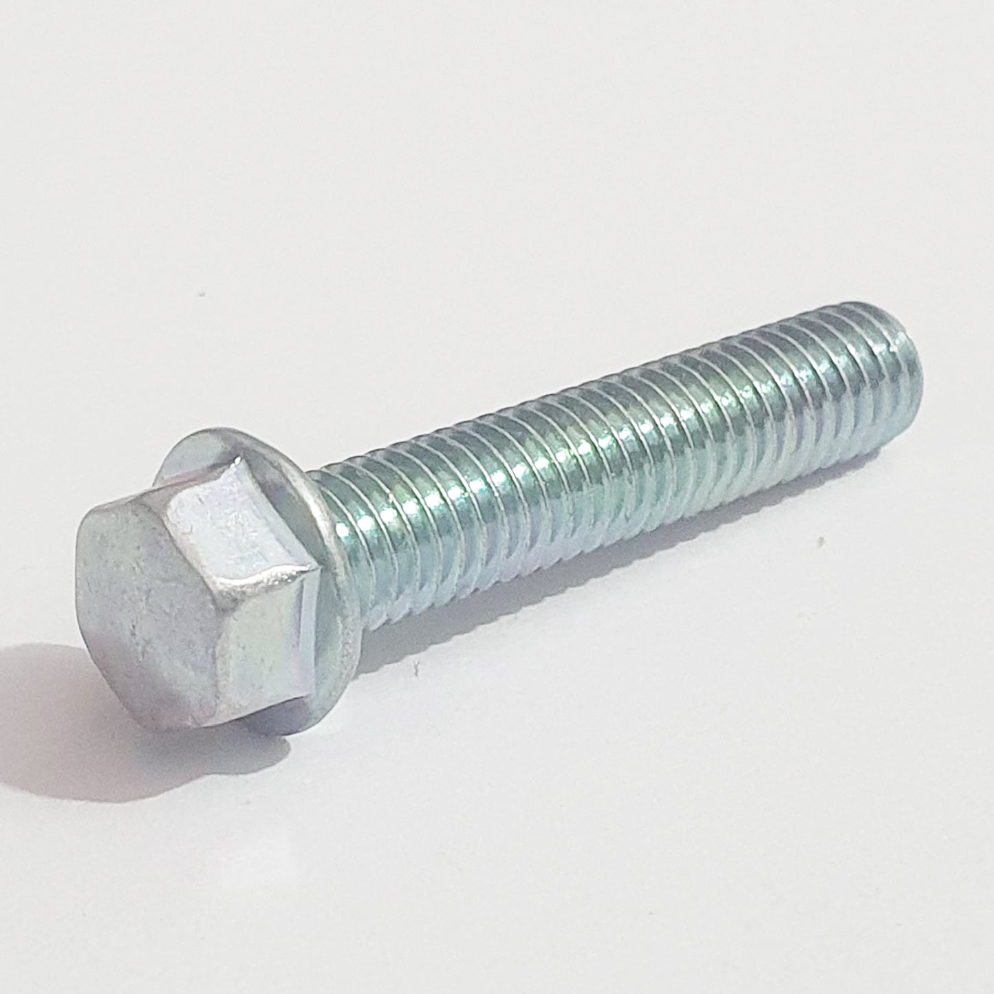 M6x30 Small Head Flanged Bolt Trivalent White JIS 132B0630