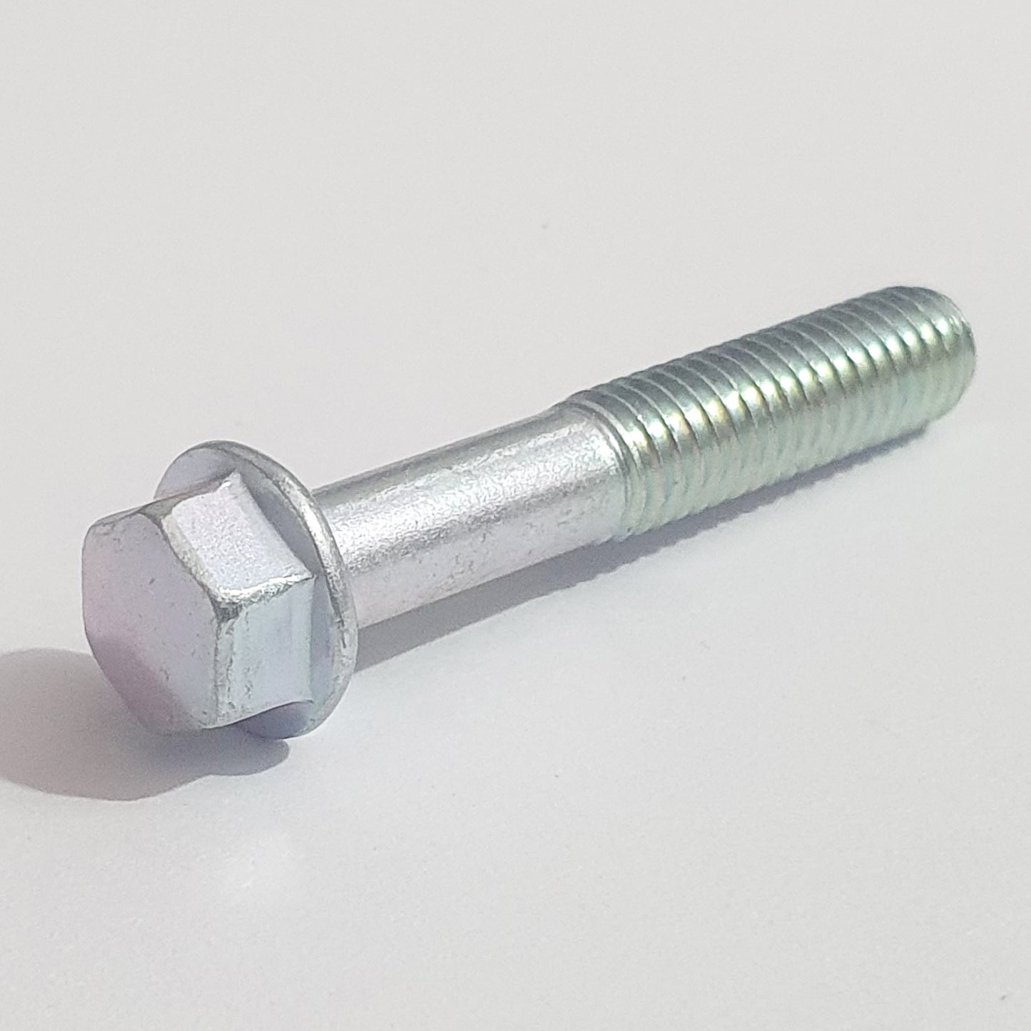 M6x35 Small Head Flanged Bolt Trivalent White JIS 132B0635