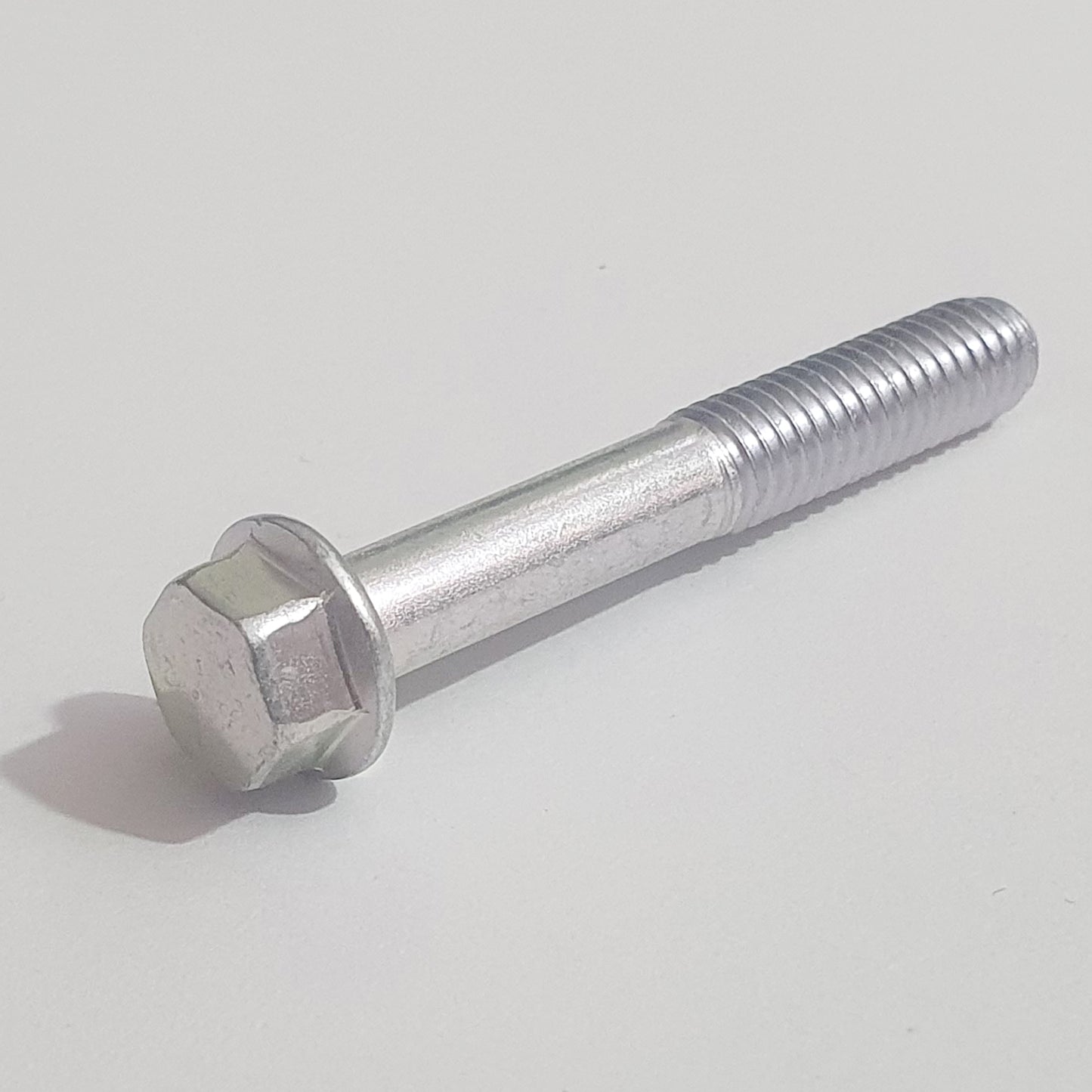 M6x40 Small Head Flanged Bolt Trivalent White JIS 132B0640