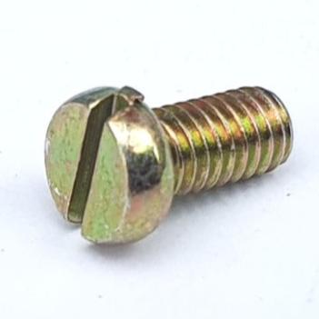 M4x8 Slotted Flat Machine Screws Yellow Pass JIS 211D0408