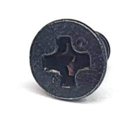 221C0306 M3x6 Phil Countersunk Flat M/C Trivalent Black Cr-3 JIS Tank Badge Screw