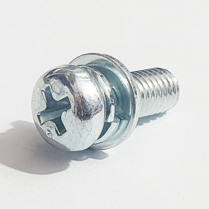 M5×14フィル バネ座金付なべ小ねじ 三価ホワイト ZnCr-3 JIS 223B0514