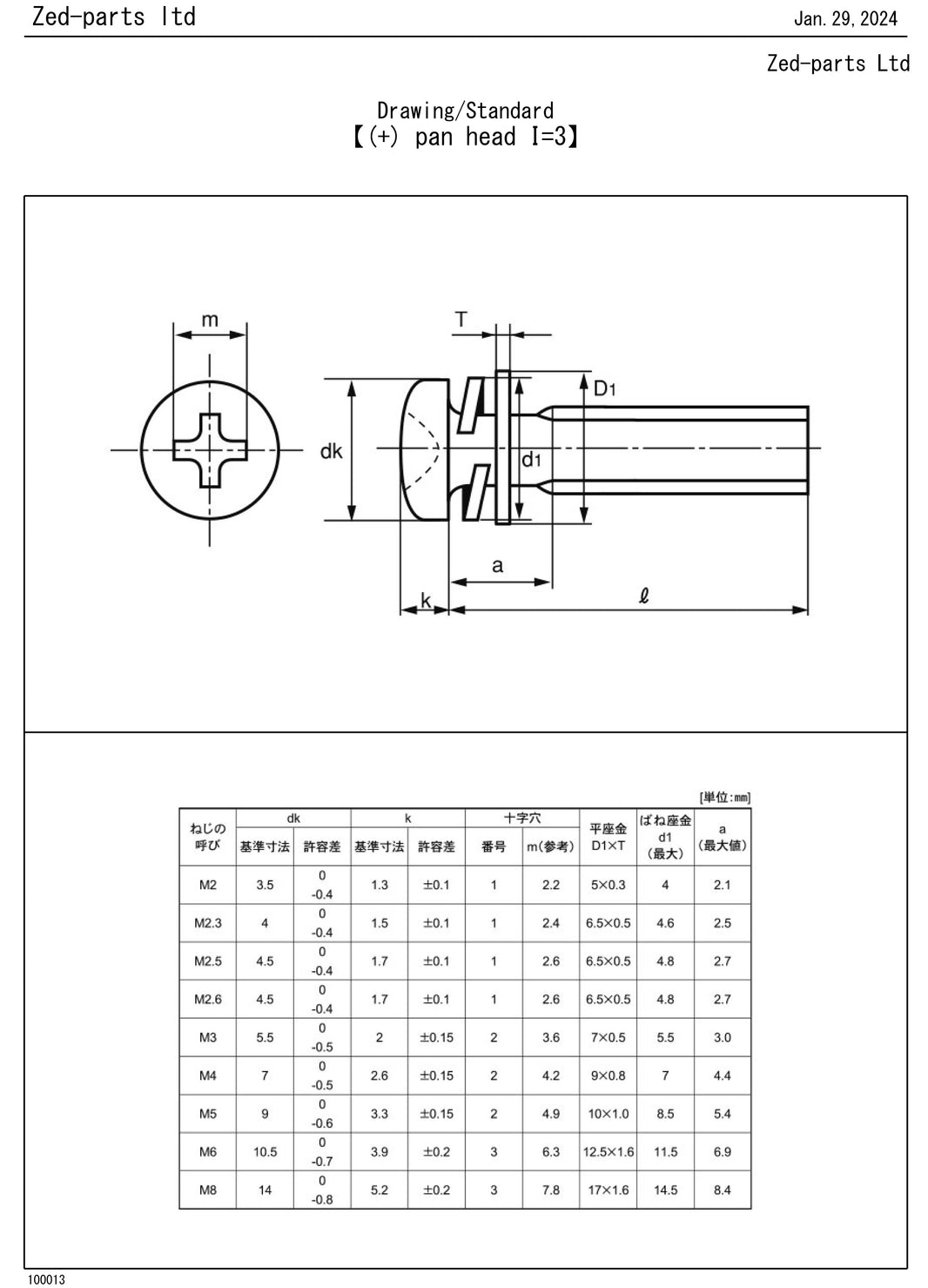 JIS Phil Pan w/Spring Washer Steel – JIS-Fasteners.com
