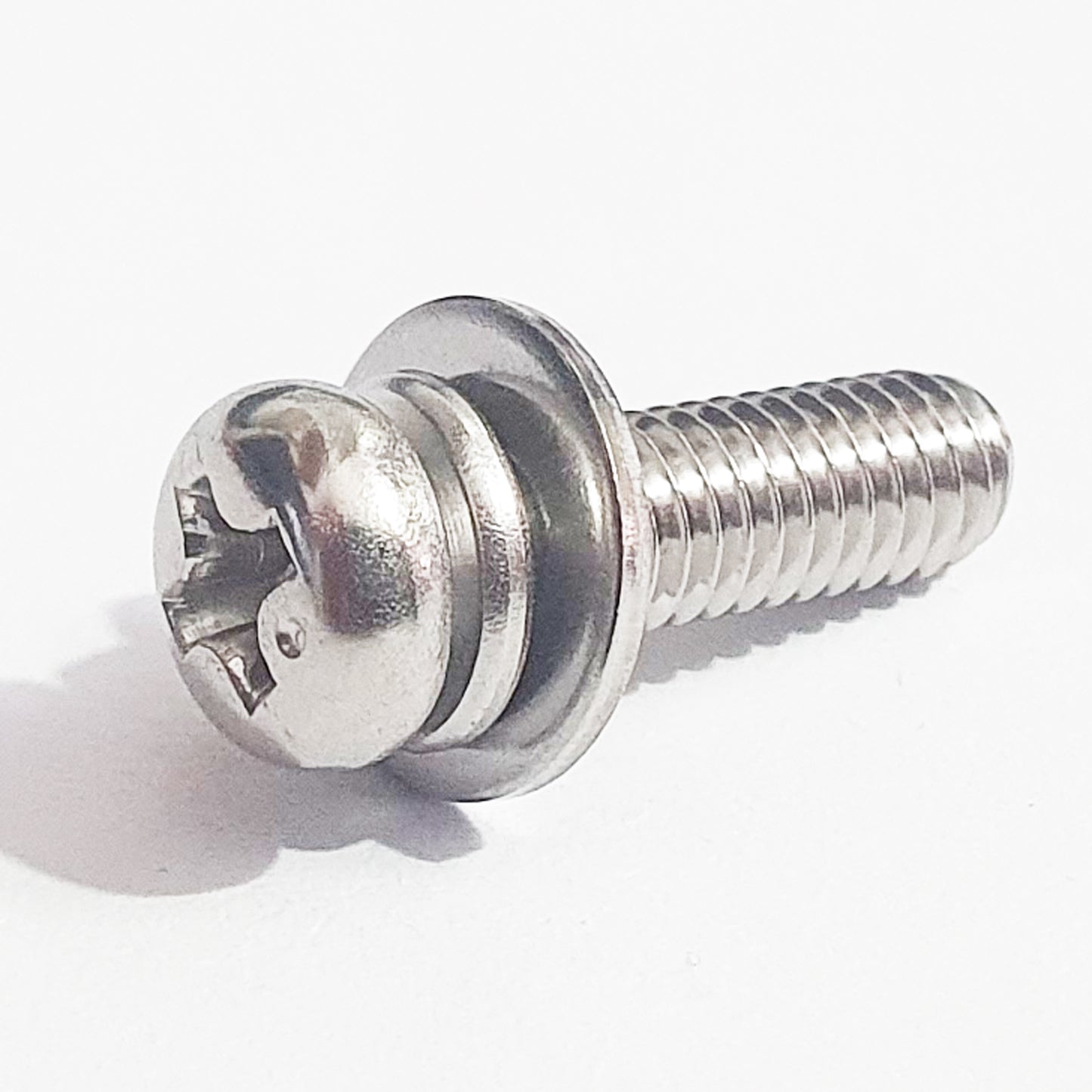 M4x14 Phillips Pan MS Spring Plain Wash JIS A2 Stainless