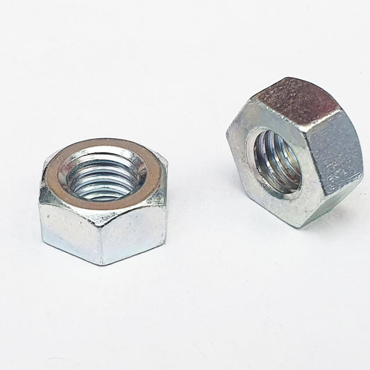 M8 Full Hex Nut Type 1 Trivalent White Cr-3 13mm A/F JIS 310B0800