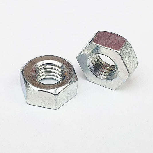 M5 Full Hex Nut Type 1 Trivalent White Cr-3 8mm A/F JIS 310B0500