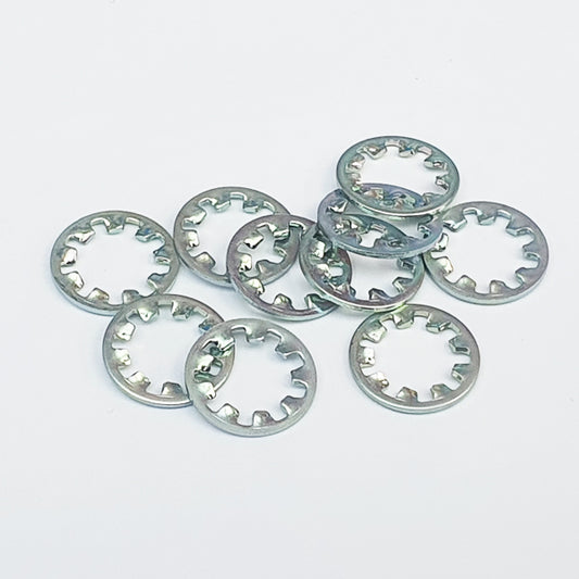 463H0800 M8 Toothed Washer Trivalent White Plating JIS