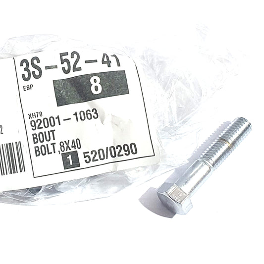 M8 x 40 No Mark Half Thread Hex Bolt Chrome JIS 12mmA/f 92001-1063