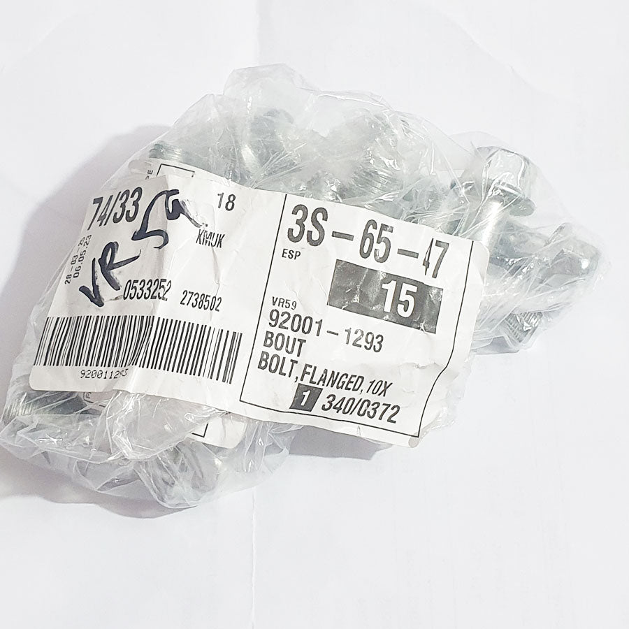 92001-1293 M10x38 Mark 7 Flanged Hex Bolt Trivalent White packet