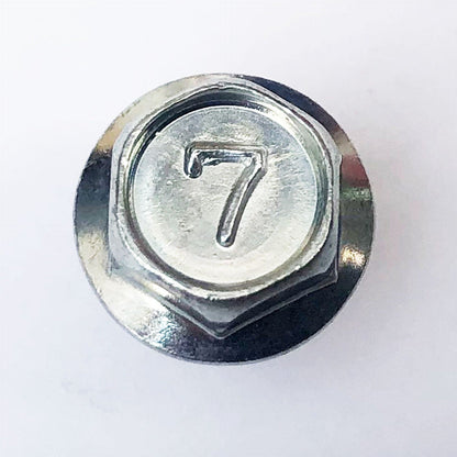 92002-1306130G0685 M6X85 Mark 7 Flanged Hex Bolt Trivalent White 