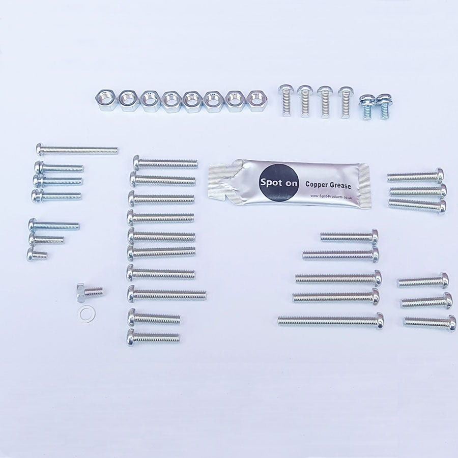 Suzuki GT125 L M A B 74-77 JIS Zinc Screw Engine Case Kit with Cylinder Head Nut