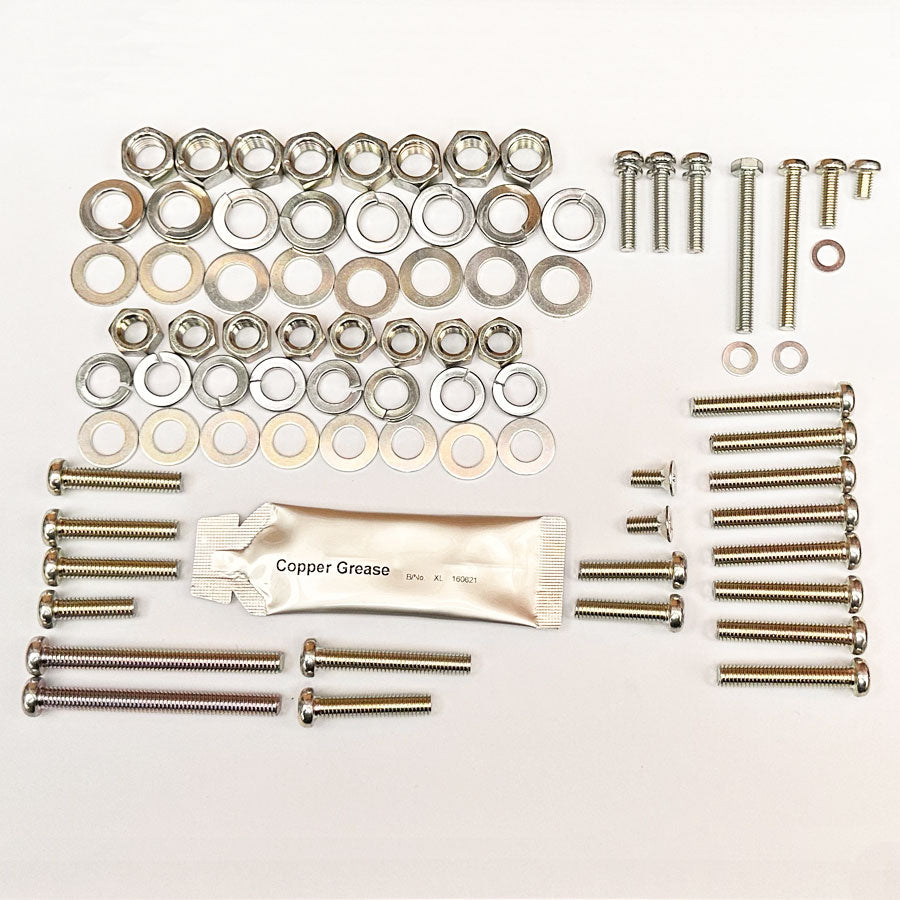 Suzuki GT185 KLMAB 73-77 JIS Zinc Screw/Bolt Engine Case Kit with Cylinder Head Nuts