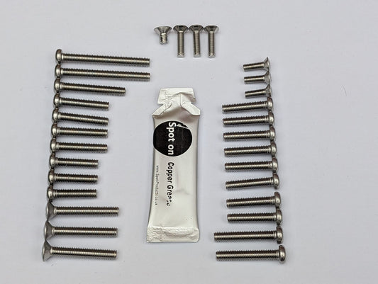 Honda CB250K2 Engine JIS Screw Kit Stainless Steel
