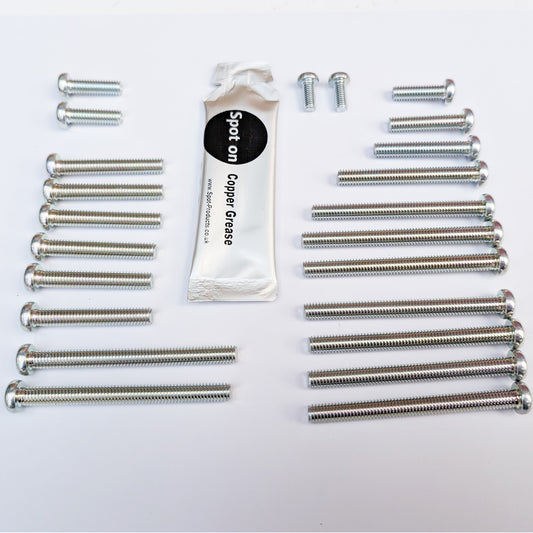 HONDA CT70 TRAIL 70 1976 Engine Casing and Crankcase Zinc J.I.S. Screw Set