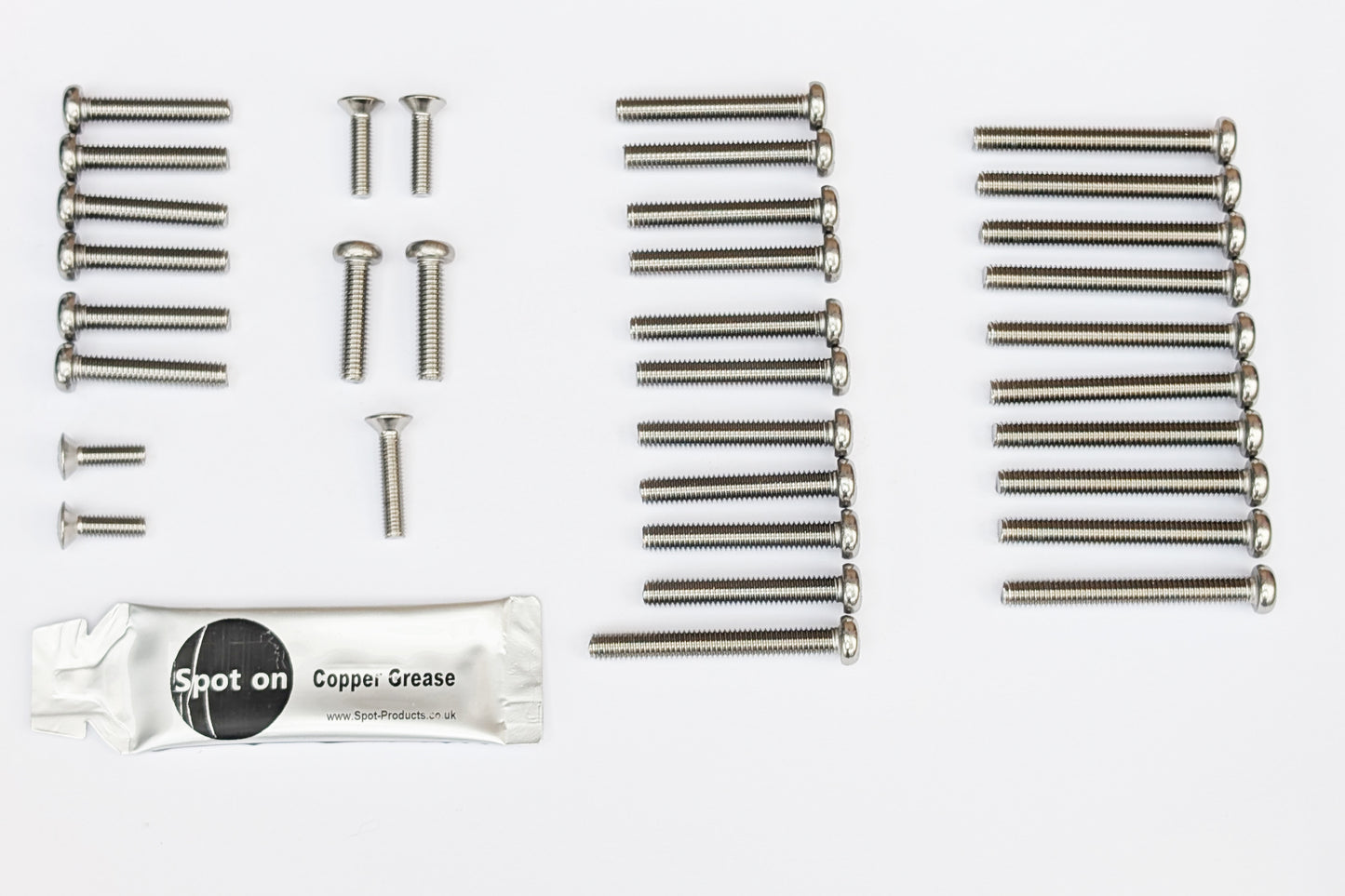 HONDA XL125K2 Engine and Crankcase Screw Kit Stainless Steel