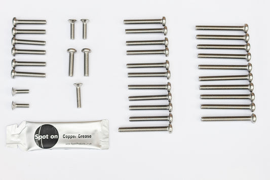 HONDA XL125K2 Engine and Crankcase Screw Kit Stainless Steel