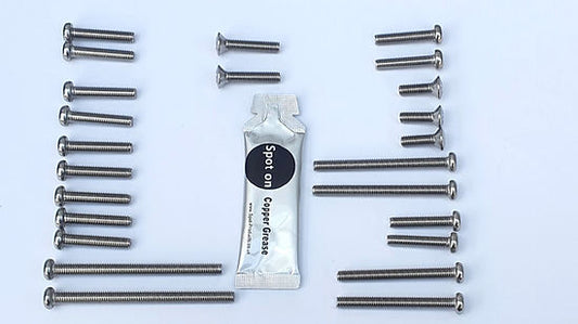 Honda CB500K1-K3 Four 1971-73 Engine Casing JIS Screws Small Heads Stainless Steel