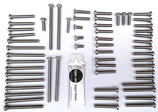 Honda CB750 SOHC Engine Screw Kit - JIS Stainless Steel Screws Single Overhead Cam