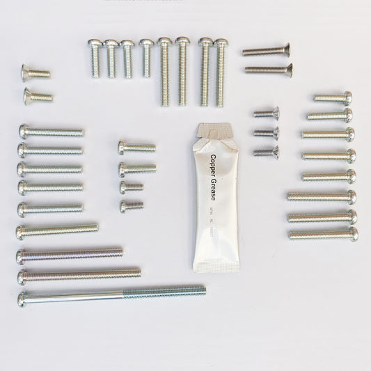 Honda CB77 1960-64 Zinc JIS Engine Casing Kit ( inc. M5-0.9 oval countersunk)