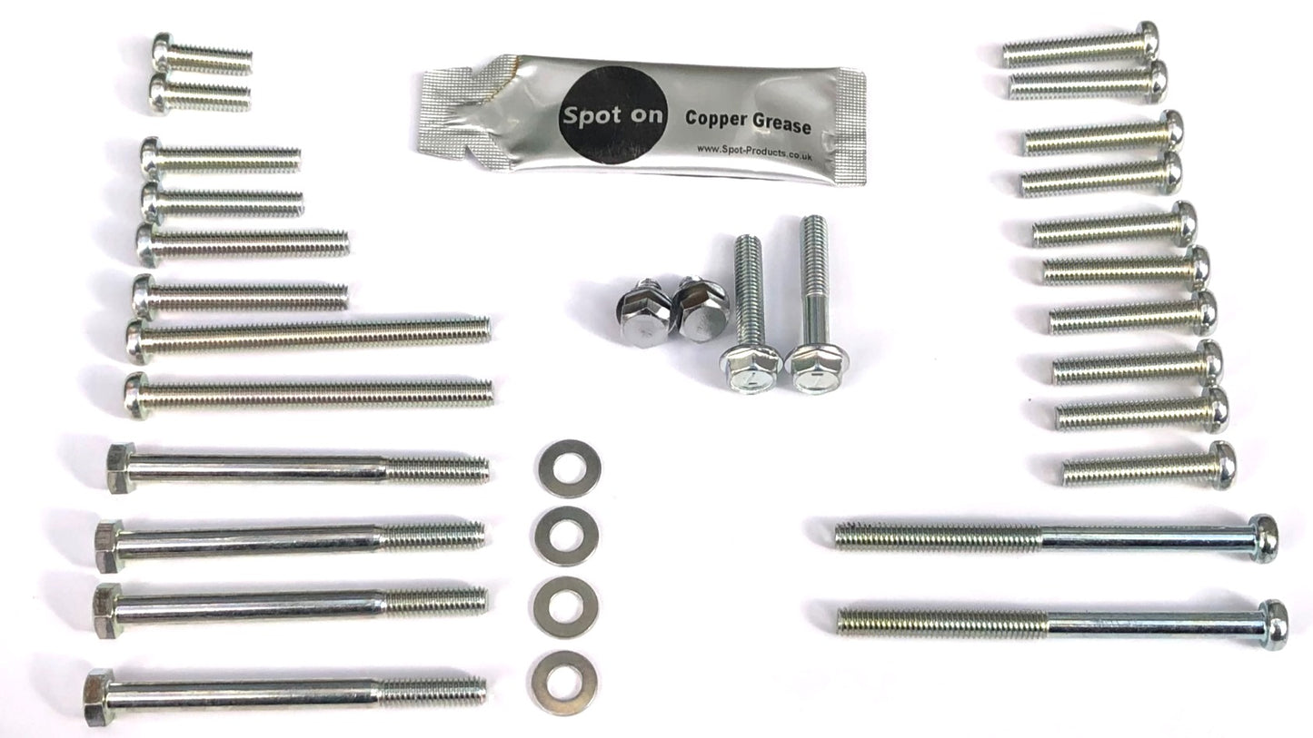 Kawasaki KZ650 JIS Phil Pan Heads Engine Cover Screw Kit Zinc KZ650-77ECJISZN