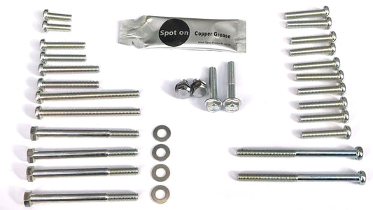 Kawasaki KZ650 JIS Phil Pan Heads Engine Cover Screw Kit Zinc KZ650-77ECJISZN