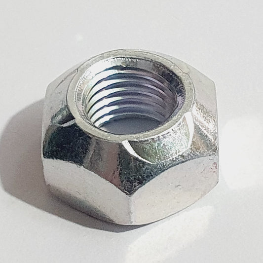 M10 - 1.25 Fine Pitch Three Lock Nut Trivalent White JIS 14mm A/F
