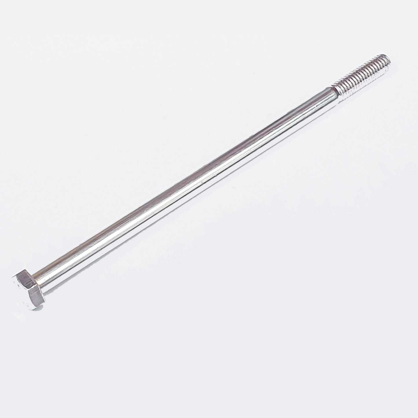 110B06125 M6 x 125  4.8 Mark Hex Bolt Trivalent White