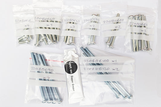 YAMAHA CS3 1972 USA Engine Cover Screw Kit Zinc