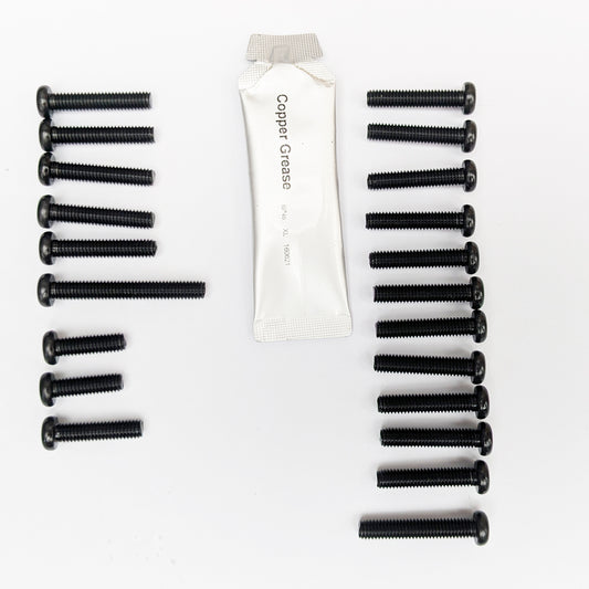 Yamaha RD125LC 1986 J.I.S Pan Head Black Stainless Engine Casing Kit