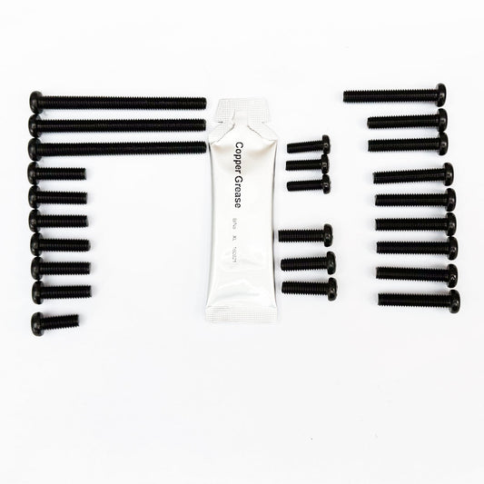 Yamaha RD250LC 1981 RD350LC 1980-83 J.I.S Pan Head Black Stainless Steel Engine Casing Kit